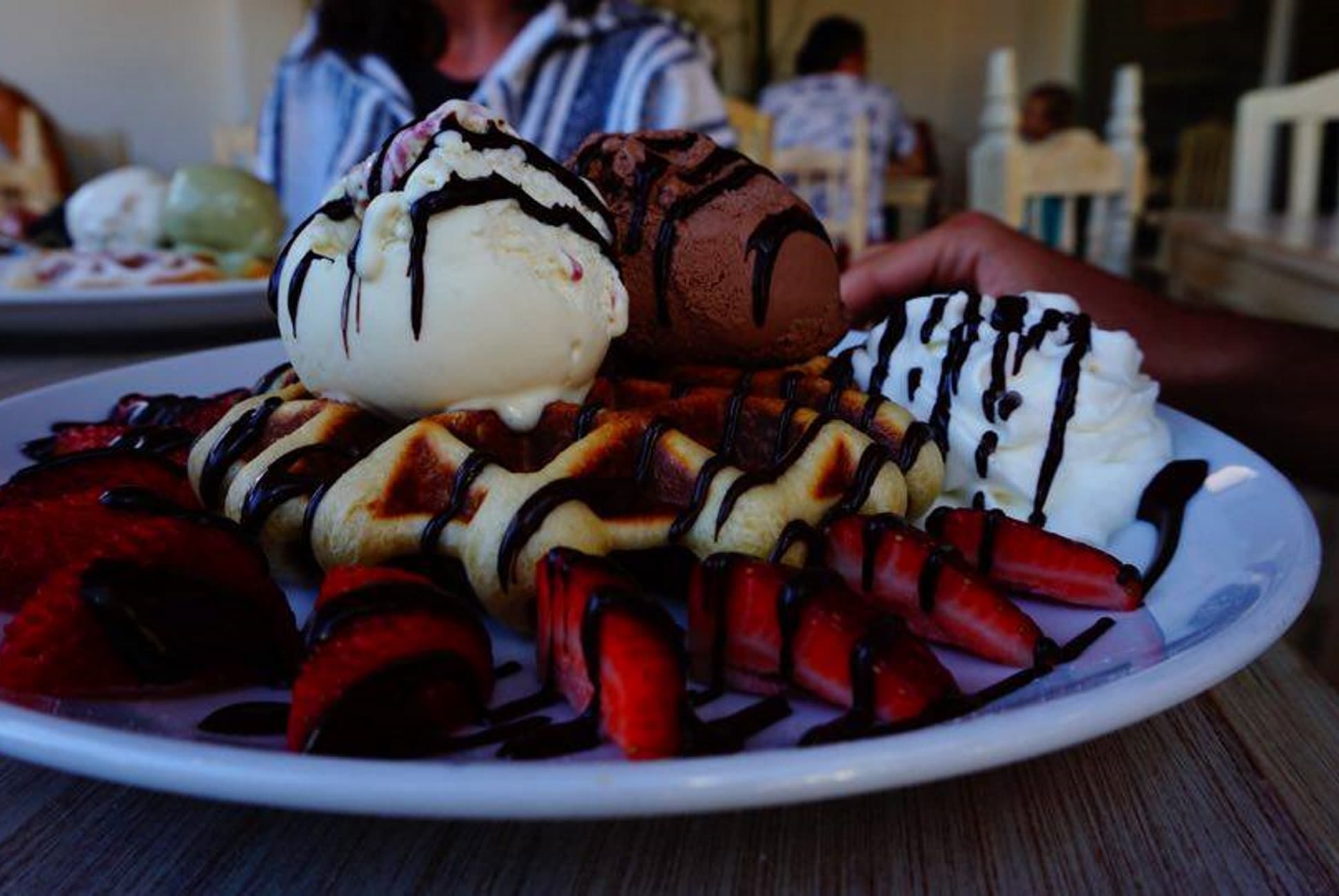 Die beste Eiscreme des Städtchens (Foto von Dee Omar)