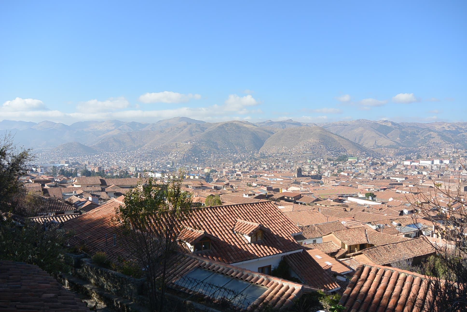 Aussicht über Cusco von einem meiner Hostels