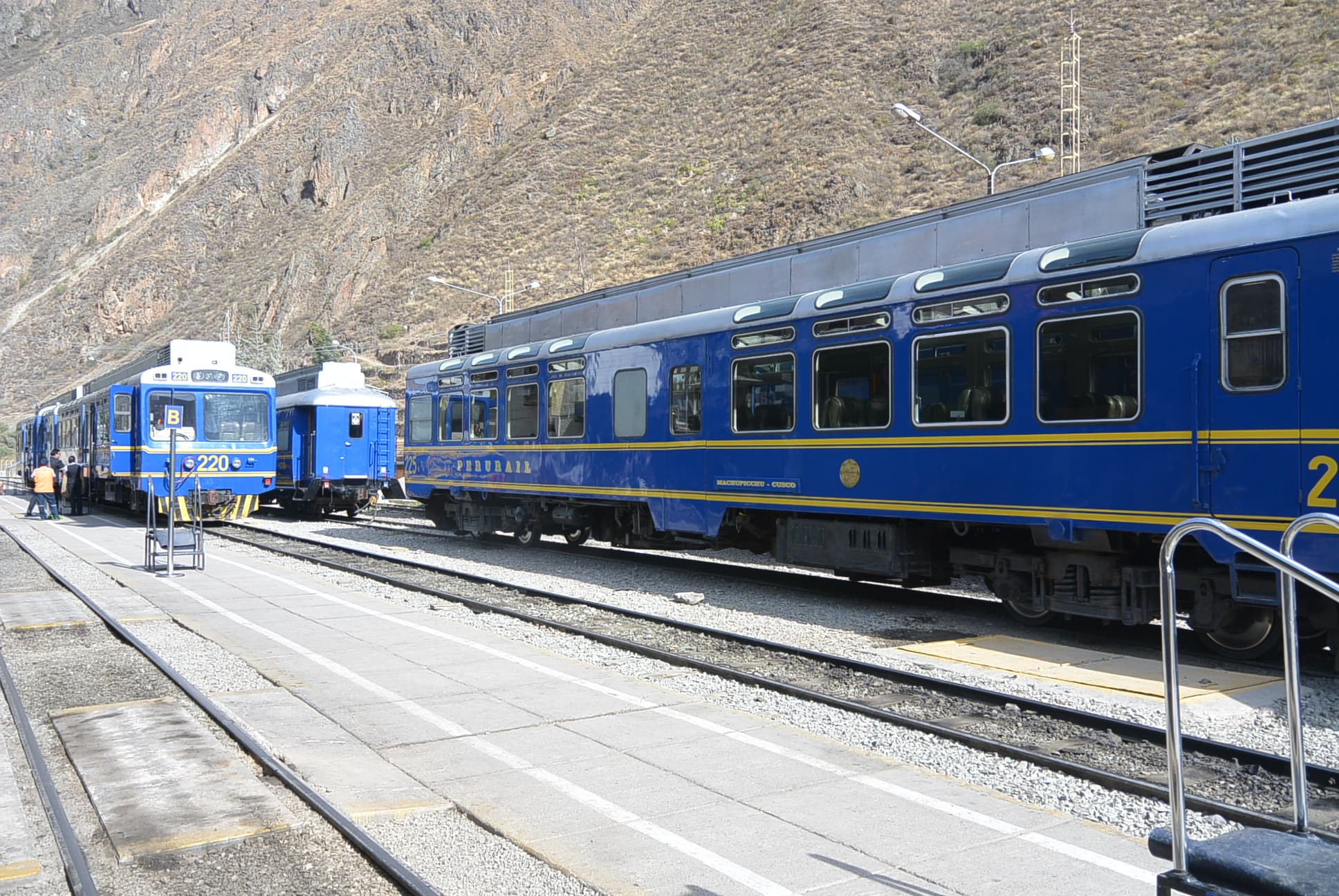 Am Bahnhof von Ollantaytambo