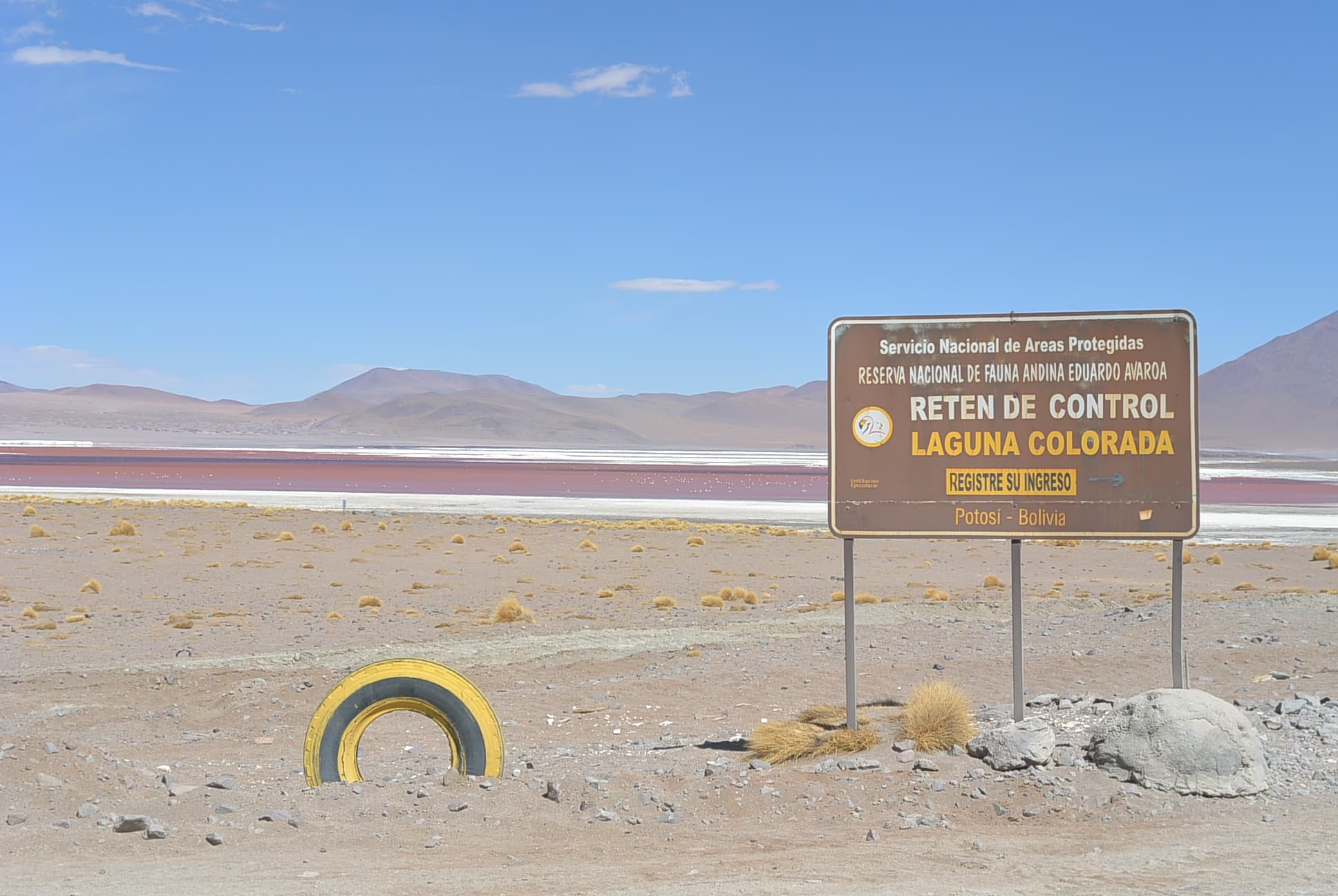 Der Eingang zur Laguna Colorada
