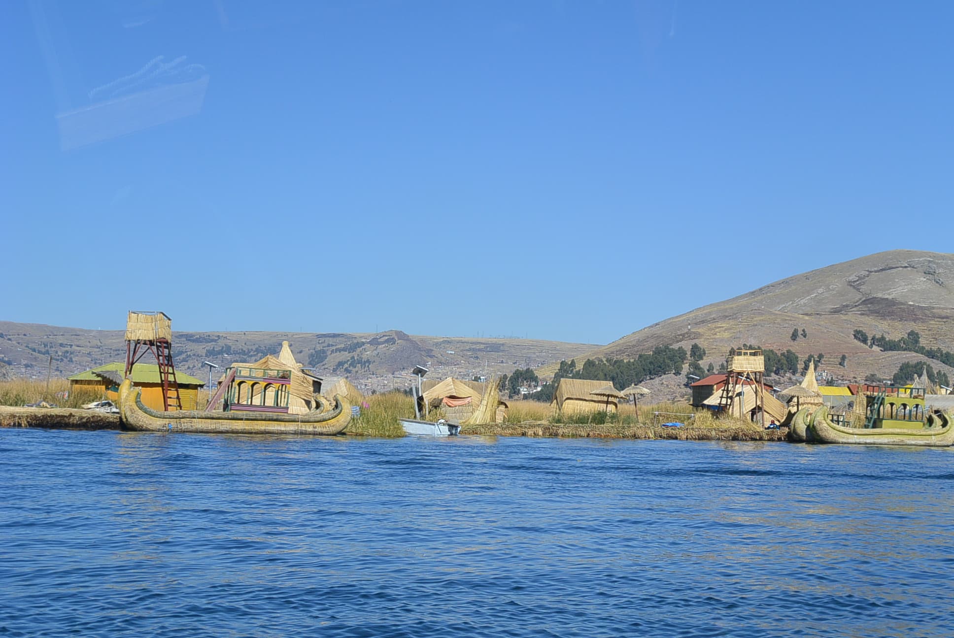 Einige der Inseln der Uros
