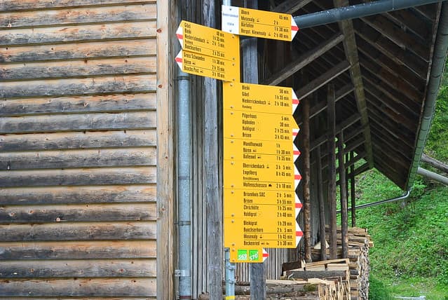 Wegweiser in Niederrickenbach
