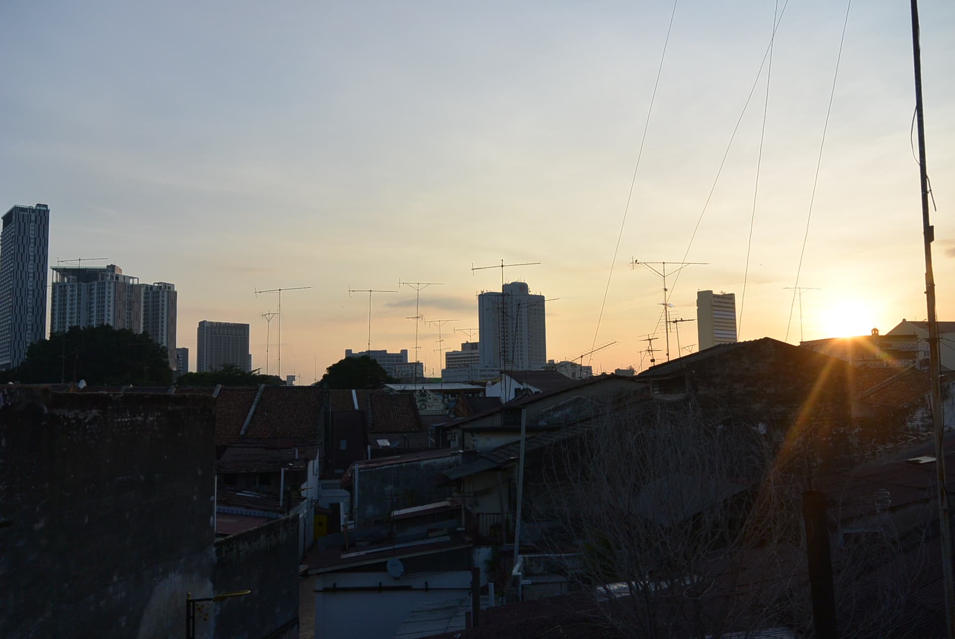 Aussicht vom Balkon, Melaka