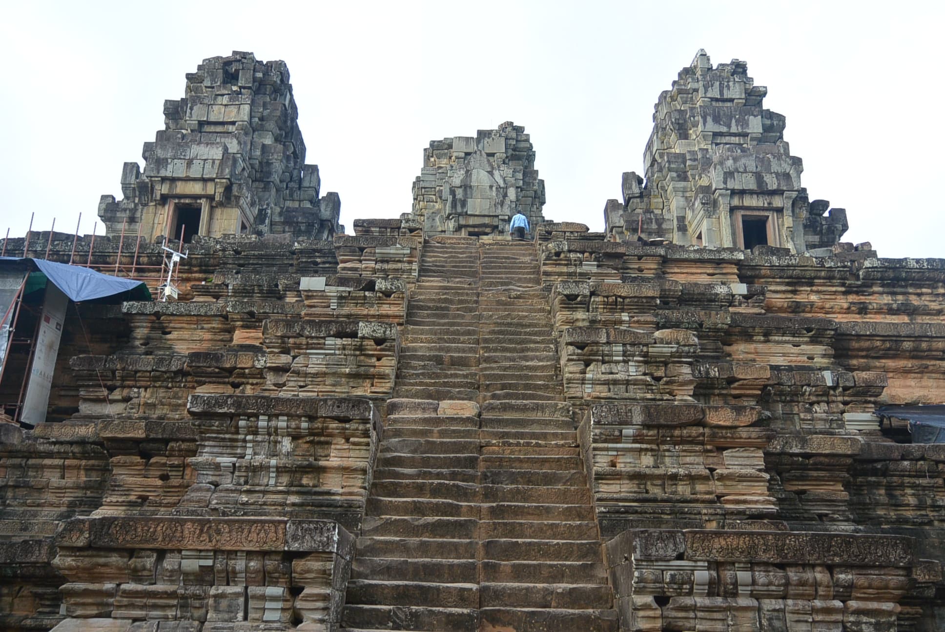 Die steile Treppe von Ta Keo