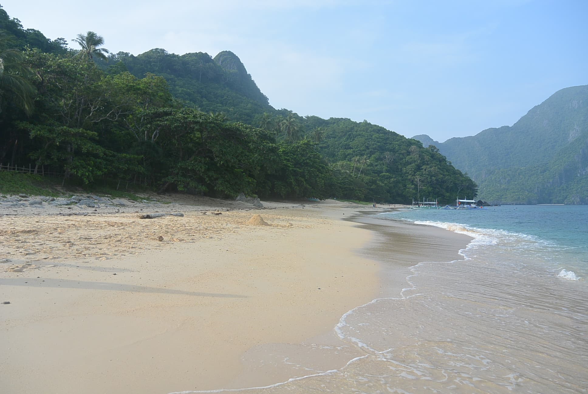 Der Strand auf Helicopter Island