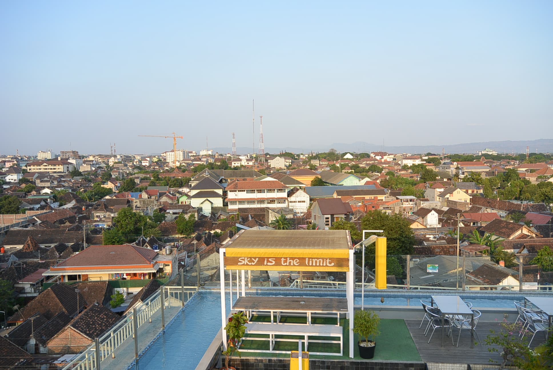 Aussicht vom Hostel