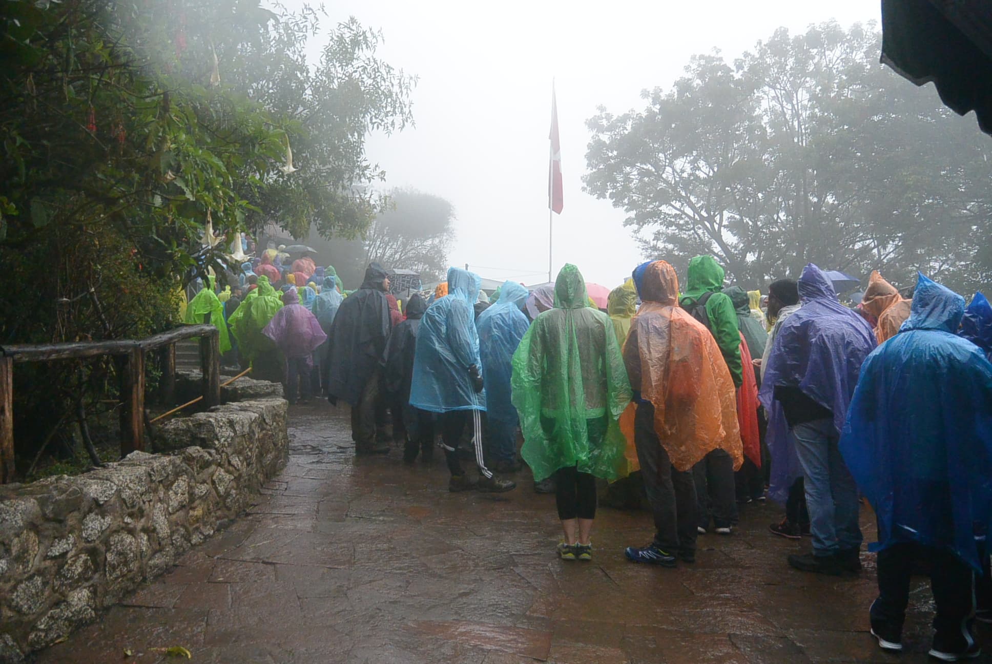 Warten im Regen