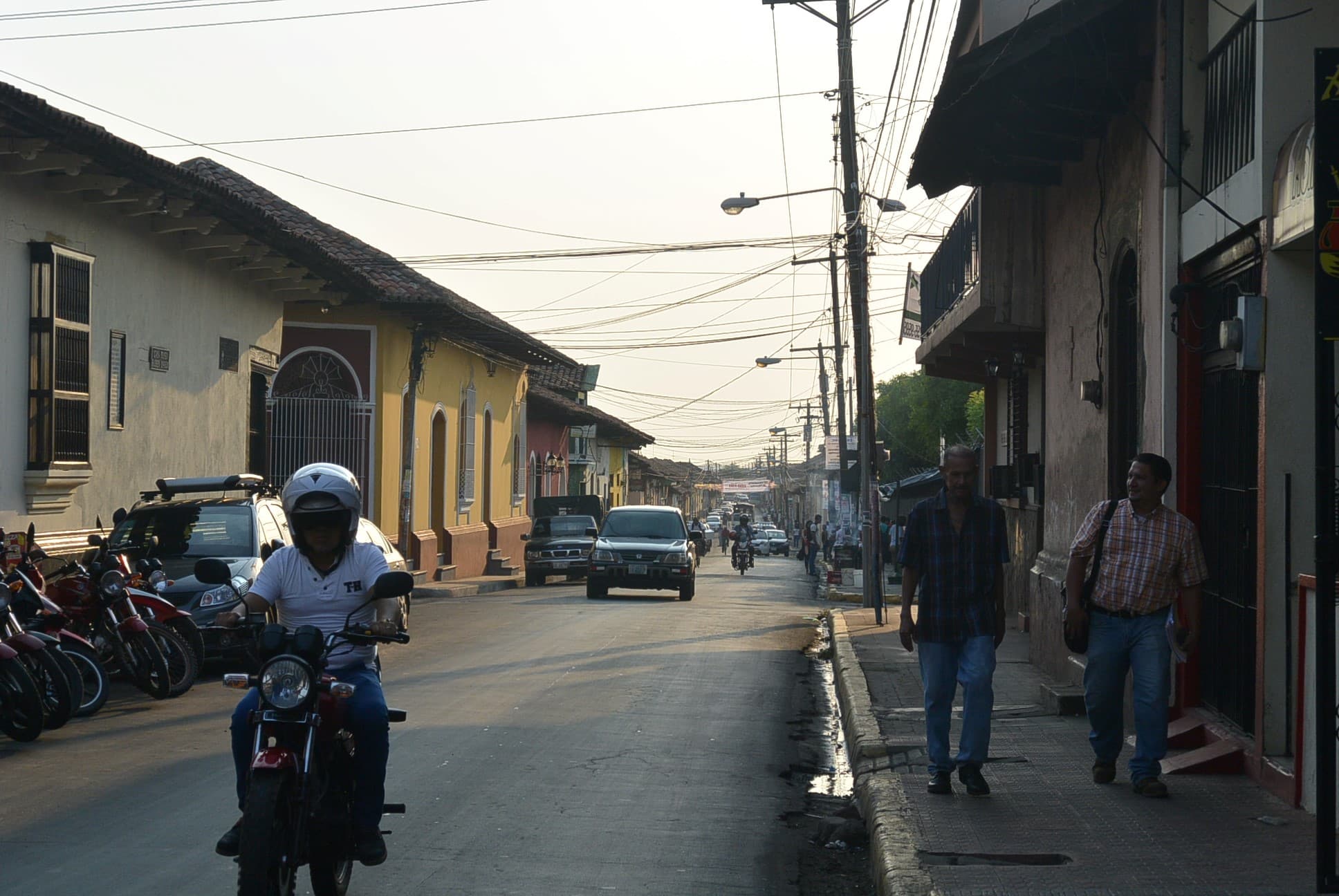 Eine Strasse in León