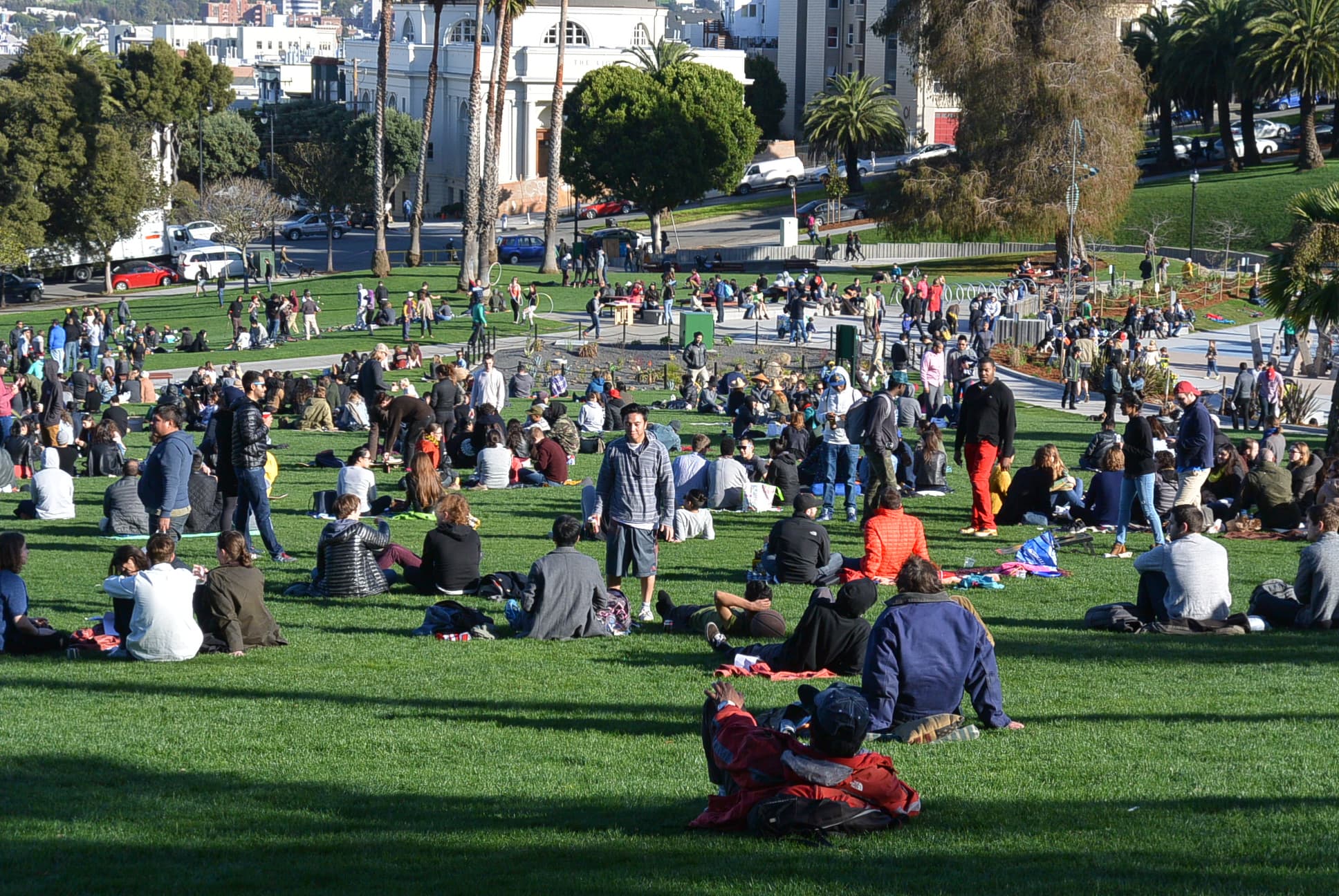 Chillen im Mission Dolores Park