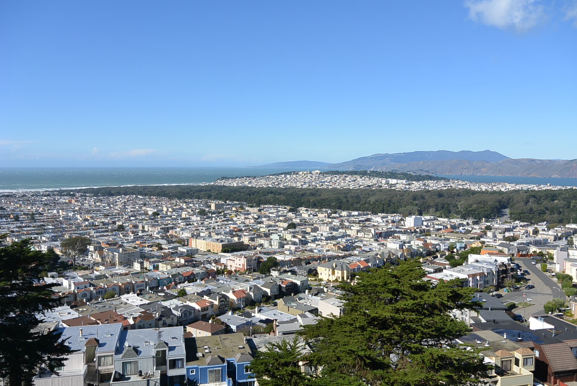 Der Golden Gate Park vom Turtle Hill