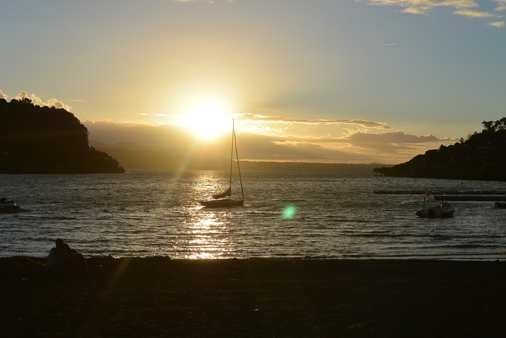 Sonnenuntergang in Pucón
