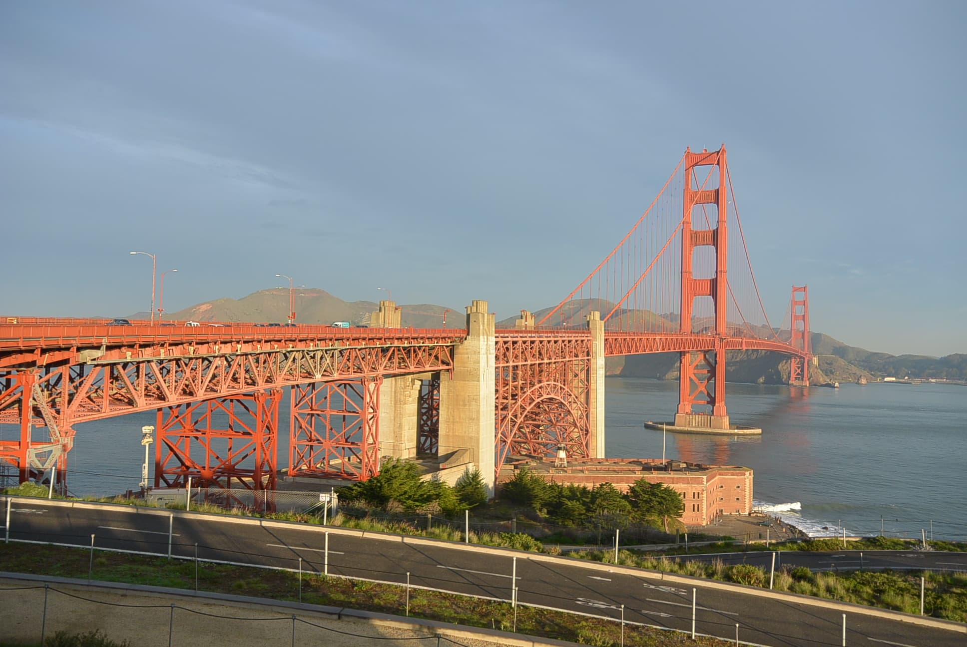 Die Golden Gate Bridge aus der Nähe