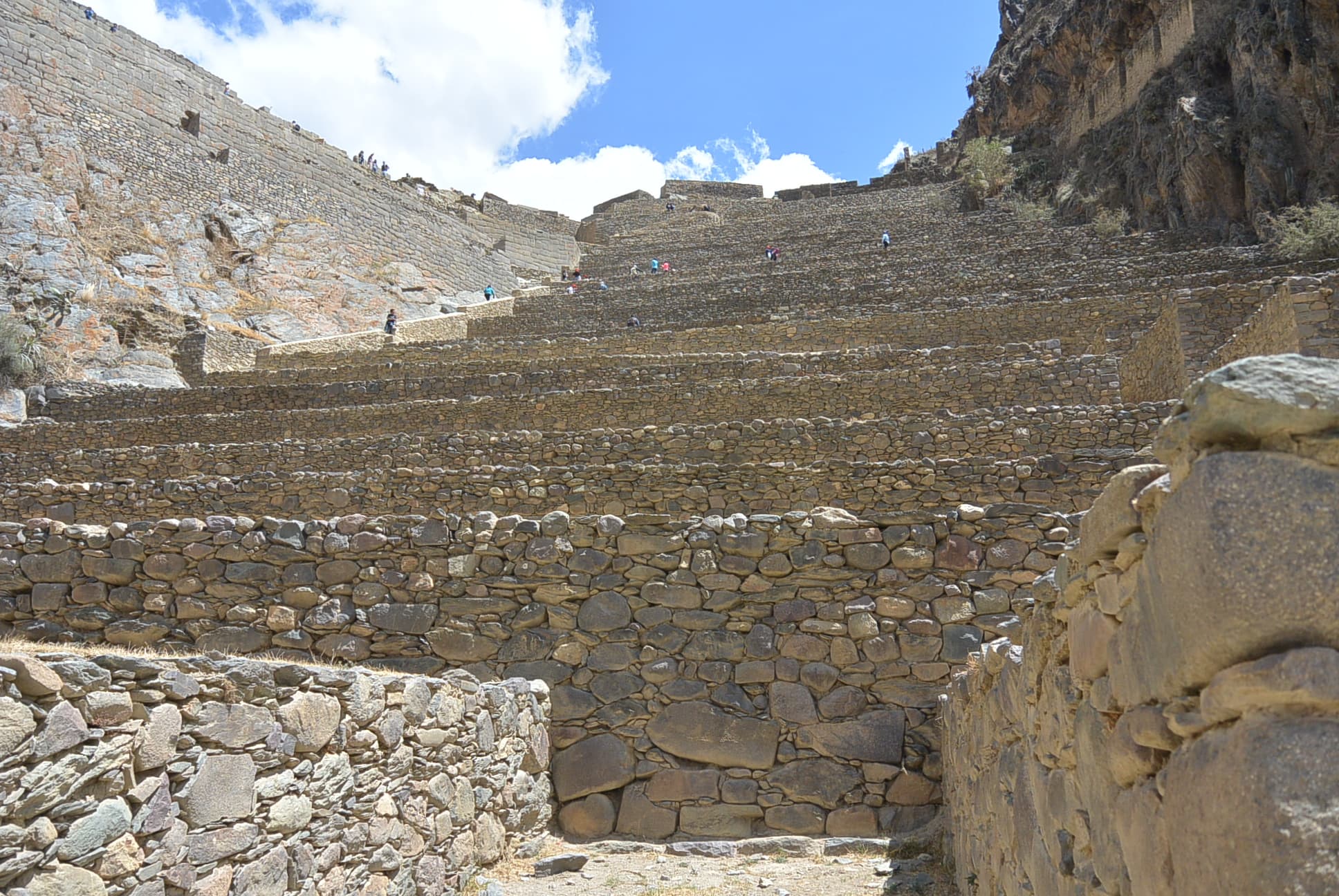 Die Terrassen von Ollantaytambo