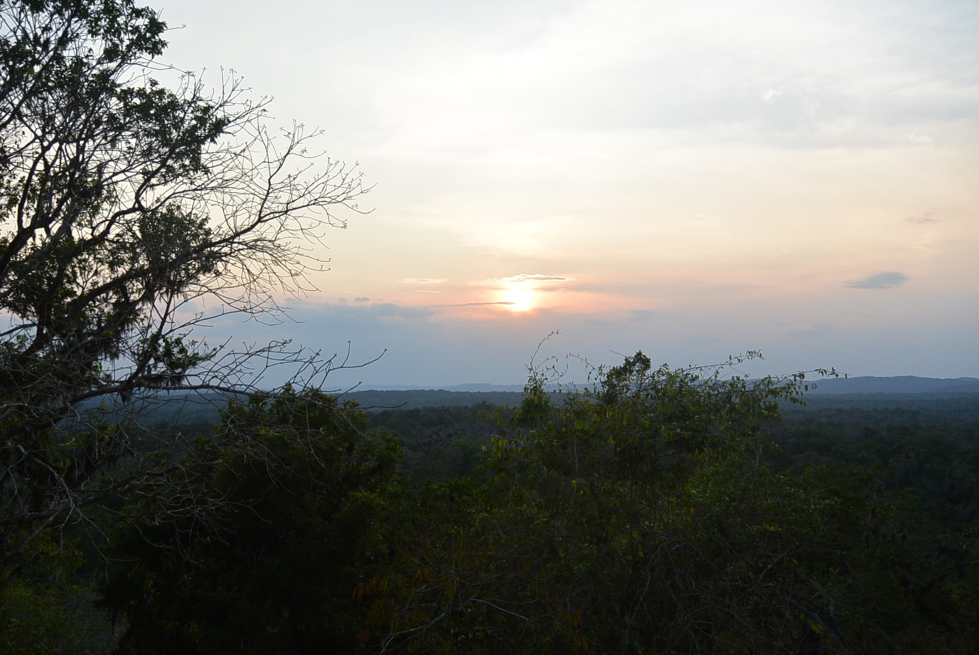 Sonnenuntergang in Tikal